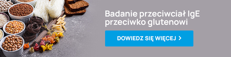 badanie przeciwciał IgE przeciwko glutenowi