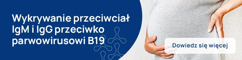 wykrywanie przeciwciał IgM i IgG przeciwko parwowirusowi B19