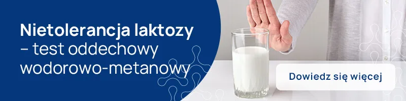 Nietolerancja laktozy – test oddechowy wodorowo-metanowy